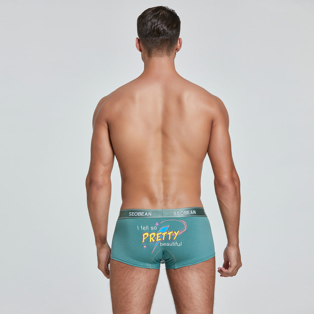 Spring Men's Trendy Sexy Low Waist Boxers