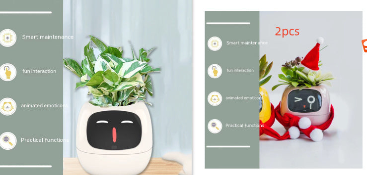 Smart AI Planter with Expressions and Sensors