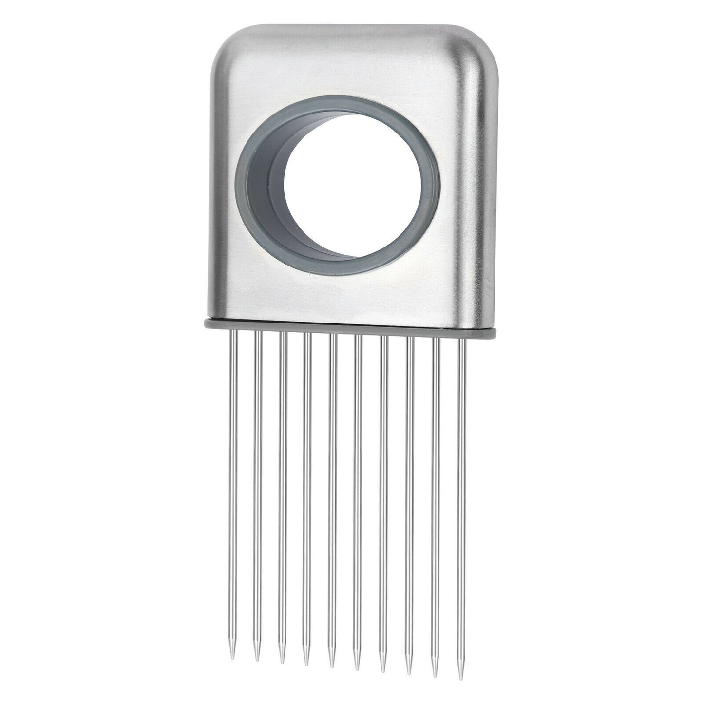 Food Slice Assistant Stainless Steel Onion and Tomato Slicer