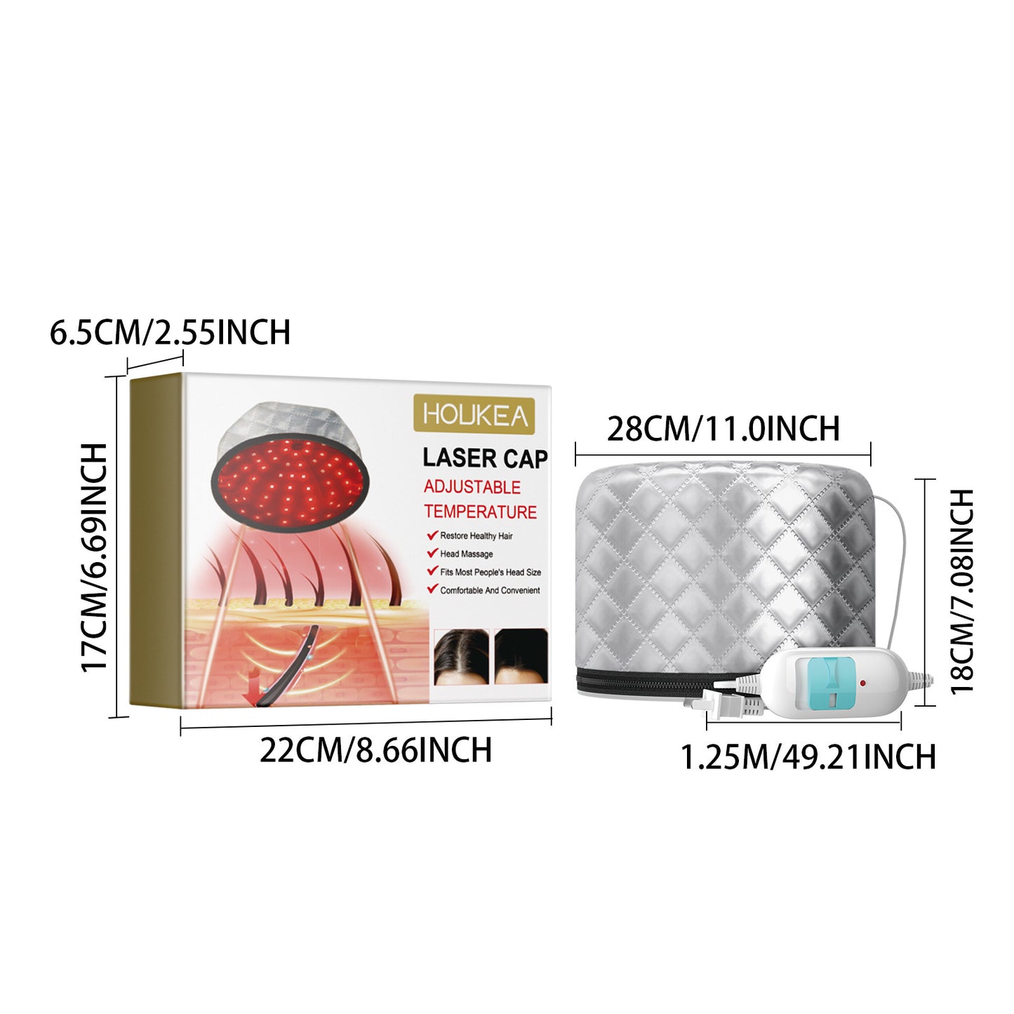 Heating Cap for Hair Repair and Massage Care
