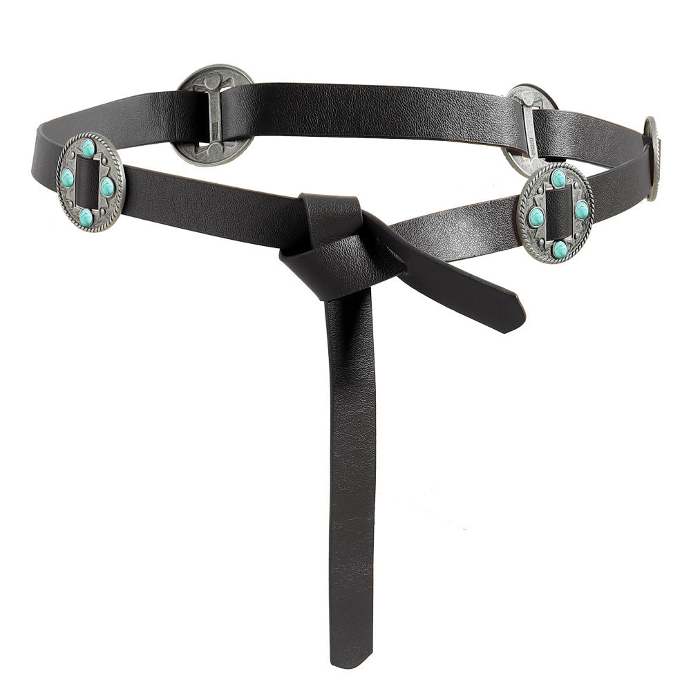 Retro Ethnic Style Metal Carved Belt