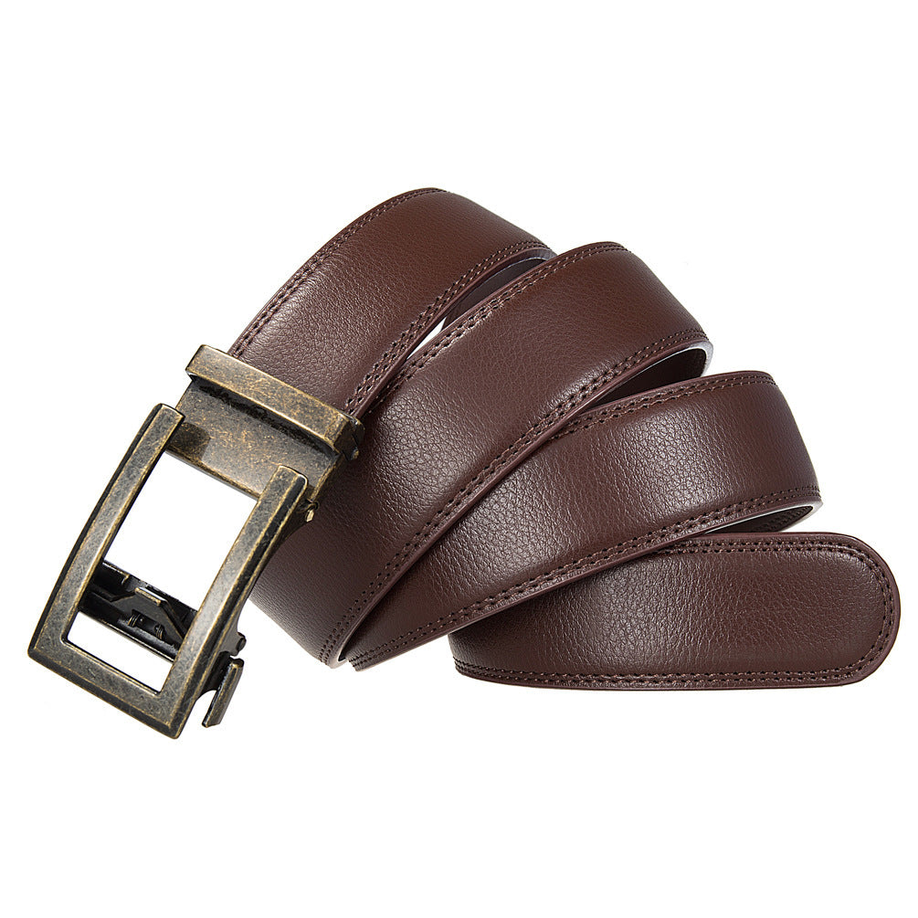 Antique Cowhide Men's Leather Casual Business Belt
