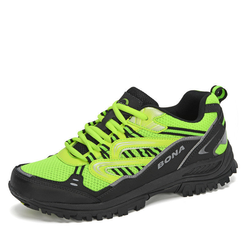 Summer Outdoor Hiking Shoes Mesh Breathable Men's Running Reflective Sneakers