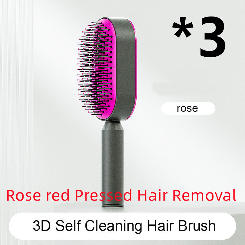 Self Cleaning Hair Brush One-key Airbag Massage
