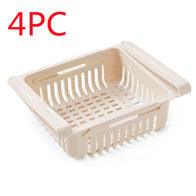 Stretchable Multifunction Refrigerator Storage Basket