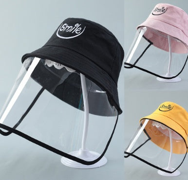 Kids Anti-Spitting Protective Hat with Dustproof Cover