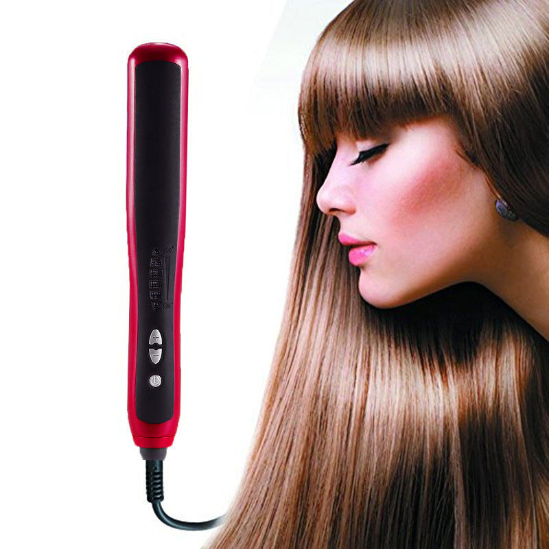 Adjustable Temperature Red Hair Straightener