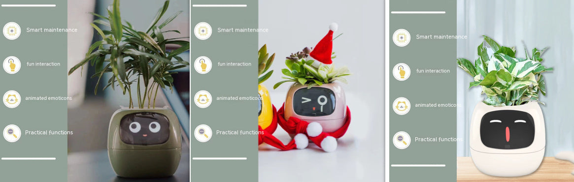 Smart AI Planter with Expressions and Sensors