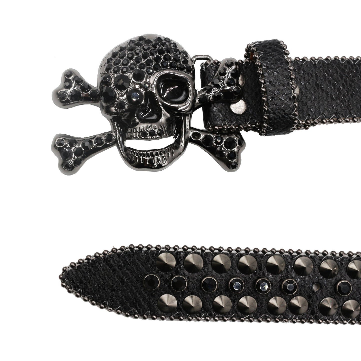 Women's Rhinestone Snake Pattern Belt