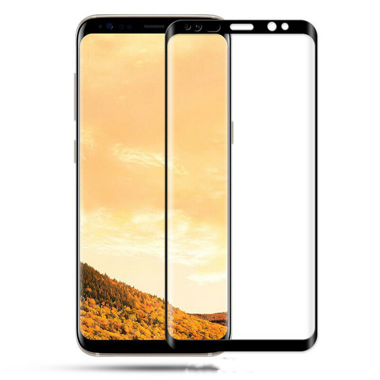 Tempered glass film screen printing full screen mobile phone film