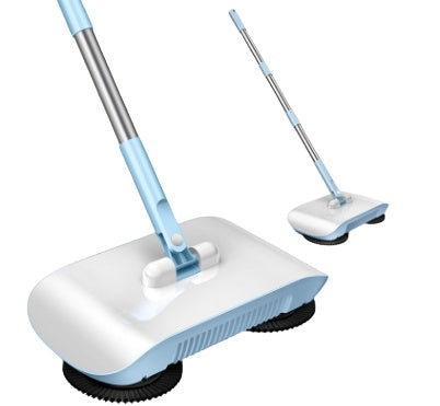 Hand Push Sweeper All In One Broom Mop Dustpan Floor Cleaner