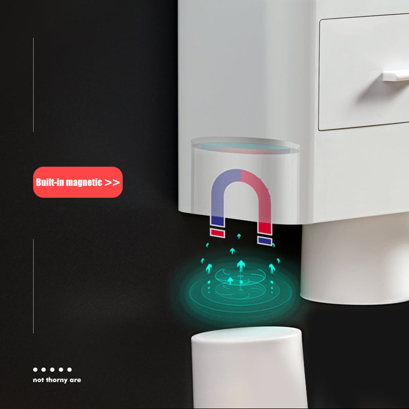 Magnetic Toothbrush Holder Storage Rack