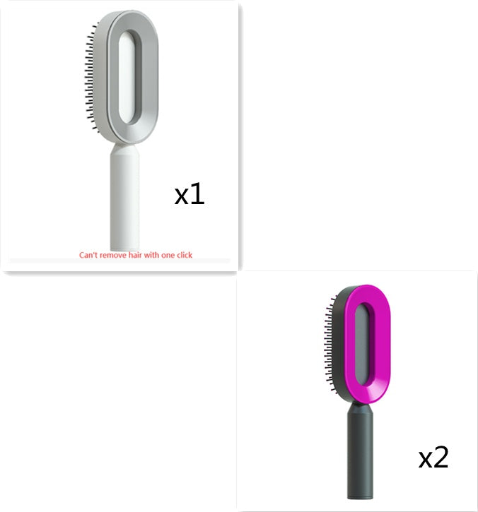 Self Cleaning Hair Brush One-key Airbag Massage