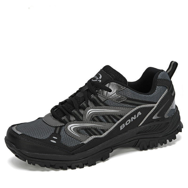 Summer Outdoor Hiking Shoes Mesh Breathable Men's Running Reflective Sneakers