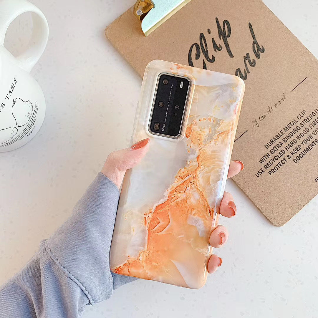 Marbled Huawei phone case