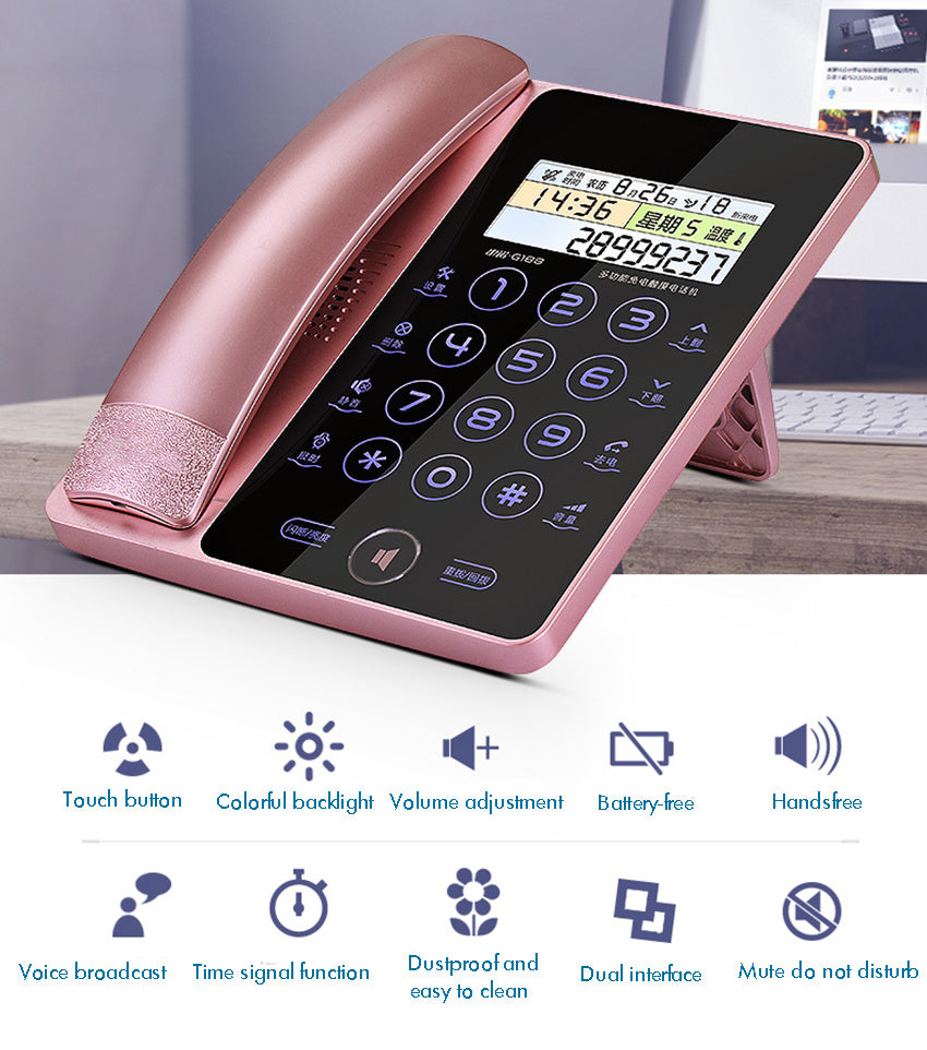 Creative Fashion Touch Screen Fixed Telephone Landline
