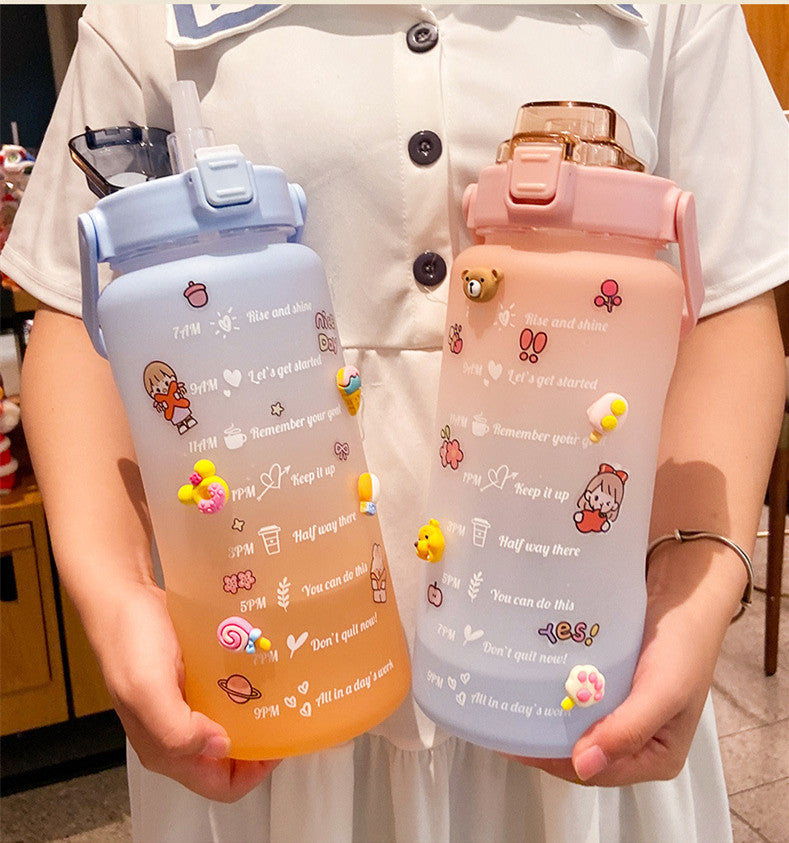 2-Liter Portable Water Bottle Summer Cup