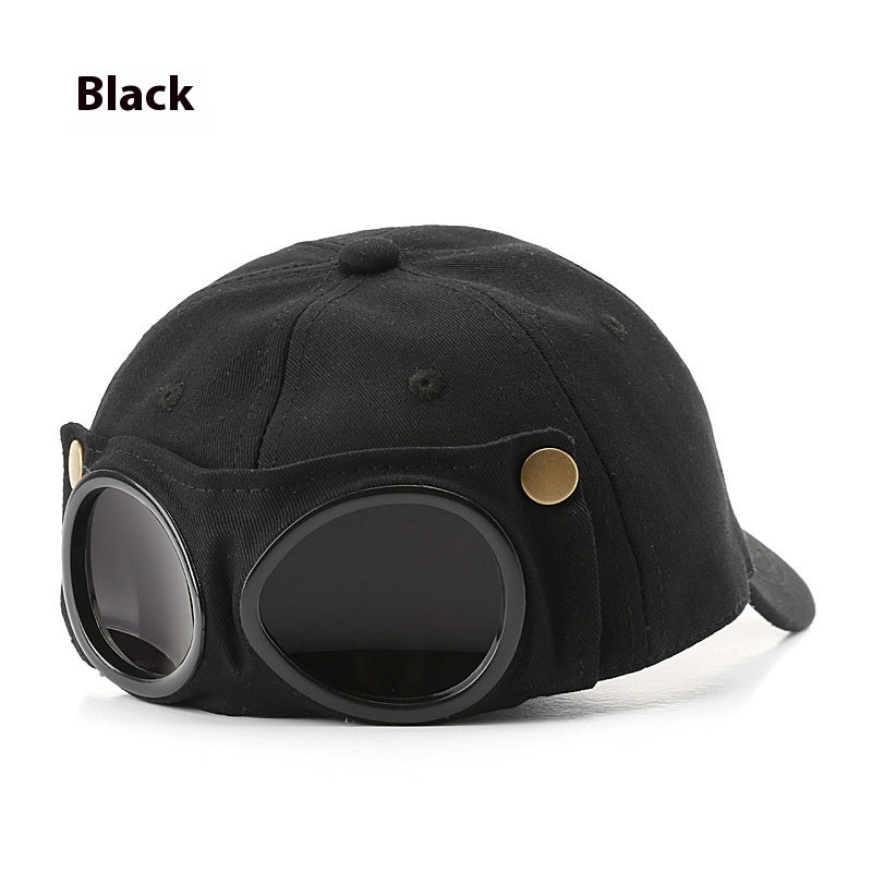 Pilot Hat Personalized Peaked Cap Sunglasses Sunshade