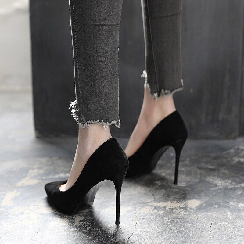 Women's Pointed Toe Stiletto Martin Boots