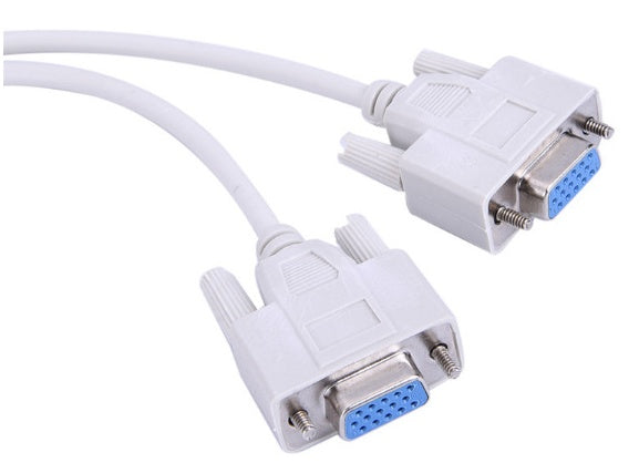Male VGA to Dual Female VGA Splitter Cable