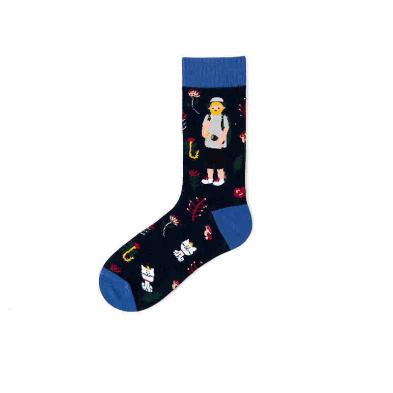 Pure Cotton Street Hip-hop Sports Long Socks
