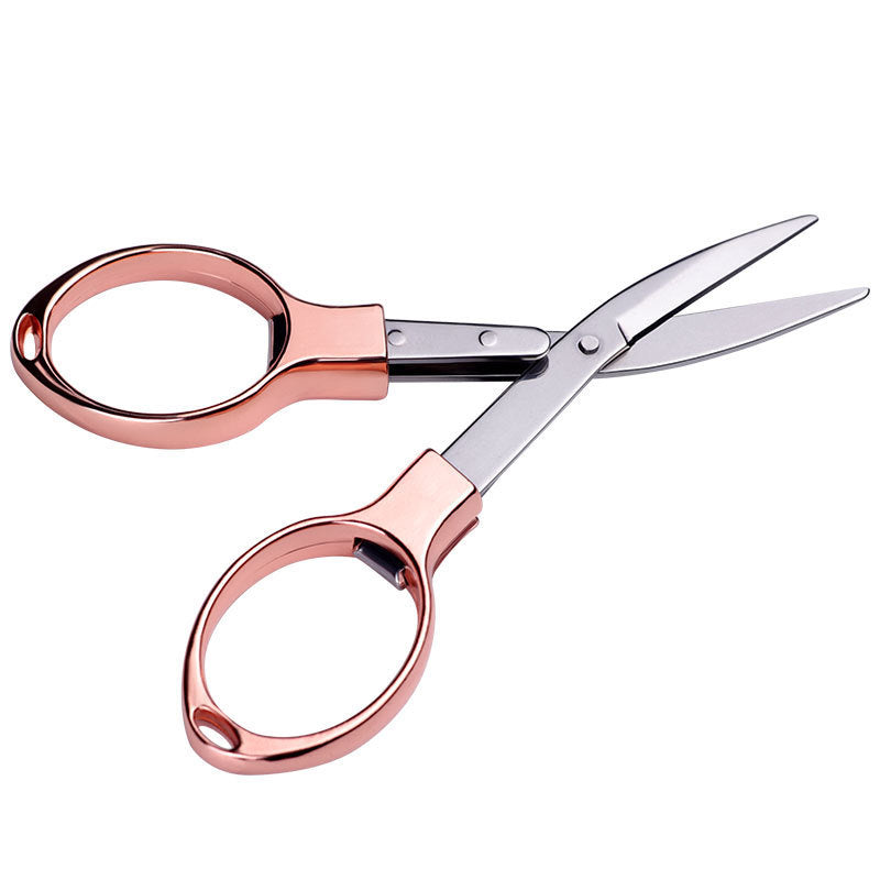Mini Stainless Steel Folding Scissors Keychain - Fishing & Camping Tool