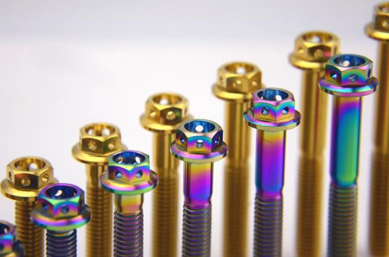EFsolid Titanium Alloy Motorcycle Flange Screw