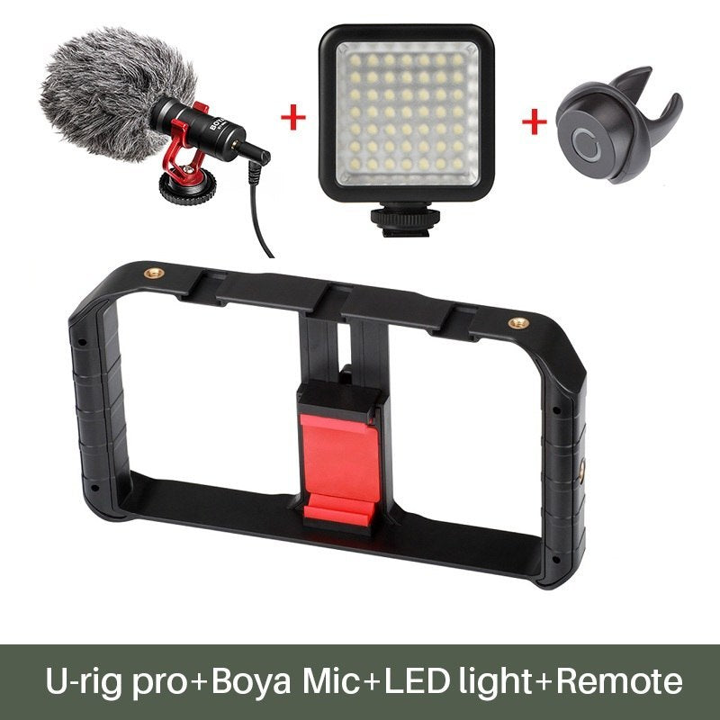 Compatible With Apple, Ulanzi Handheld Smartphone Video Rig Case For Samsung,Phone Rig Stabilizer For Live Stream Youtube Filmmaking Vlogger