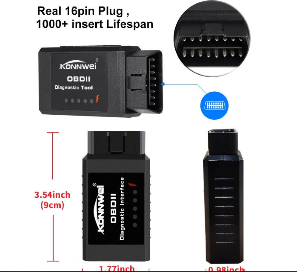 KONNWEI KW910 ELM327 OBD2 Diagnostic Tool