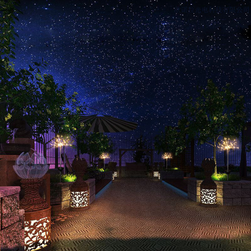 Solar Fireworks LED String Lights Decor
