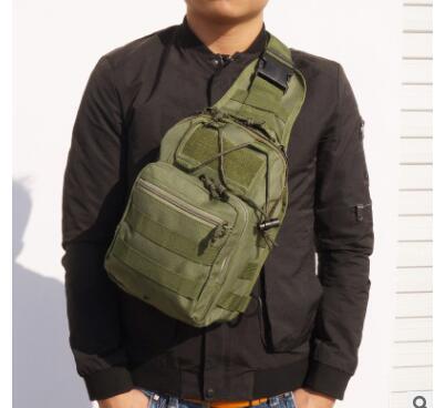 Tactical Canvas Camo Chest Bag – Outdoor Sports & Riding Pack
