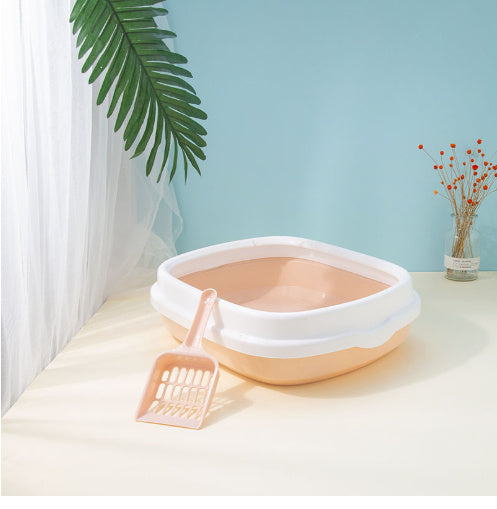 Large Cat Litter Box Detachable Anti-splashing Cat Litter Box Cat Pet Supplies