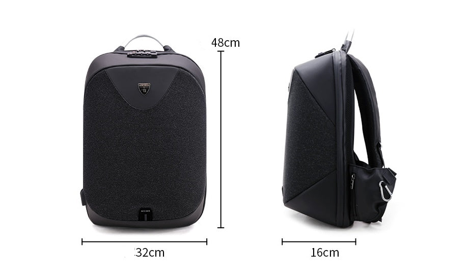 Anti-Theft 15.6-Inch Laptop Backpack: Versatile British-Style Business Bag