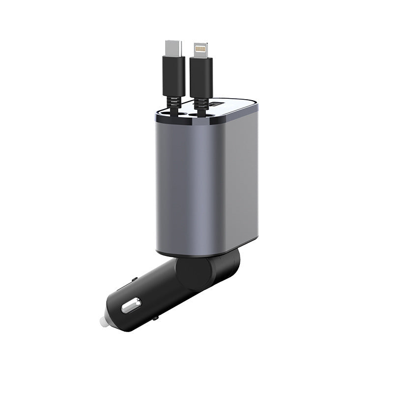 Metal Car Charger 100W USB Type C Adapter