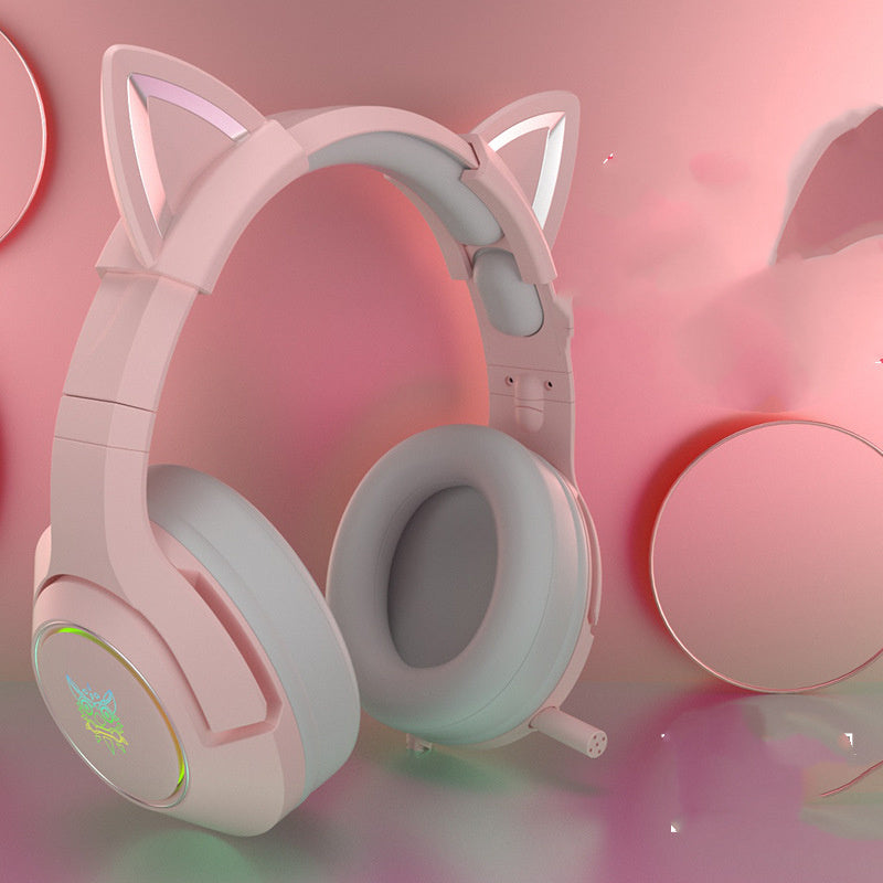 Head Mounted Wired Gaming Headset for Girls