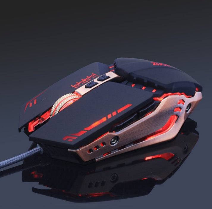 Silent Wired Gaming Mouse for Notebook Computer
