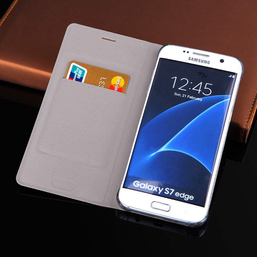 Leather case card flip phone case