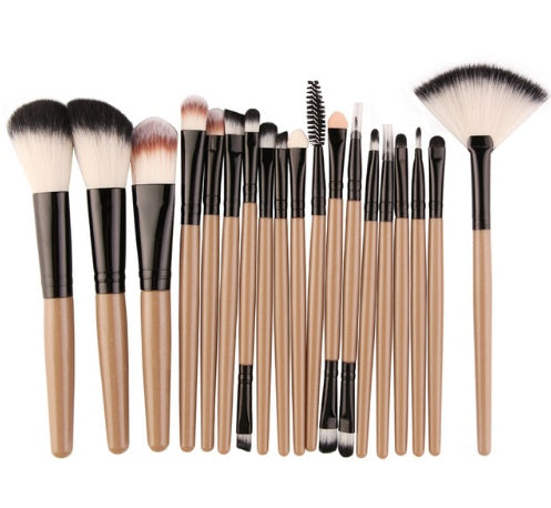 MAANGE 18-Piece Makeup Brush Set with Fan Brush – eBay Hot Seller