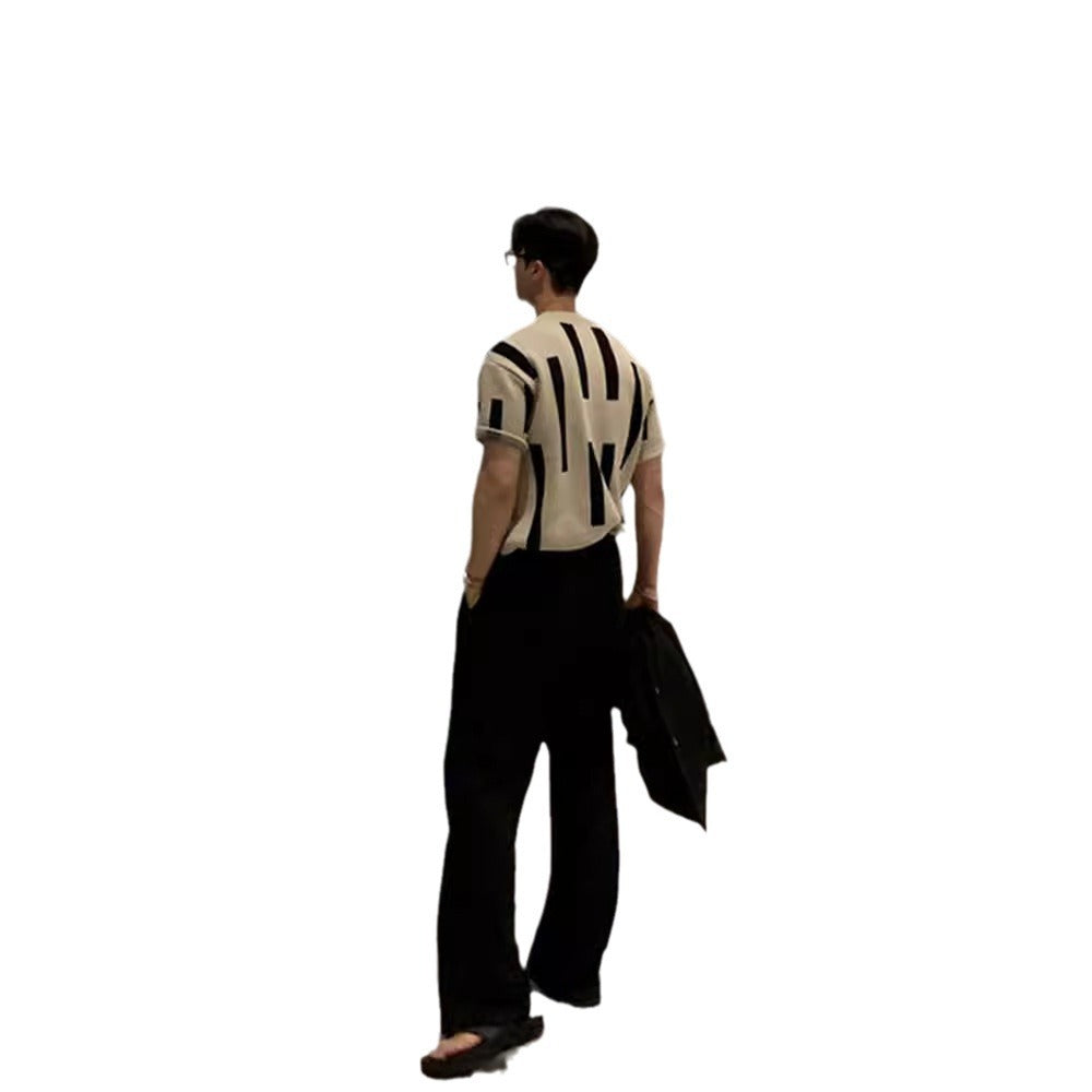 American High Street Round Neck Knitted T-shirt