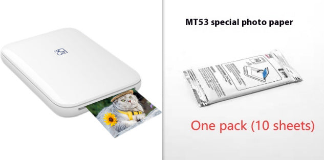 Portable Wireless Color Photo Printer Bluetooth USB Thermal Sublimation