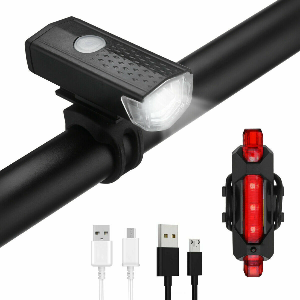 USB Rechargeable LED Bike Headlight