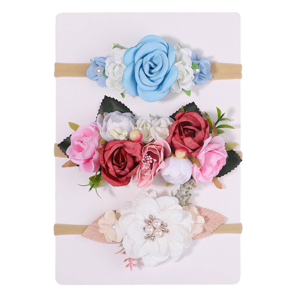 Nylon Fine Hair Band Girls' Headdress Flower