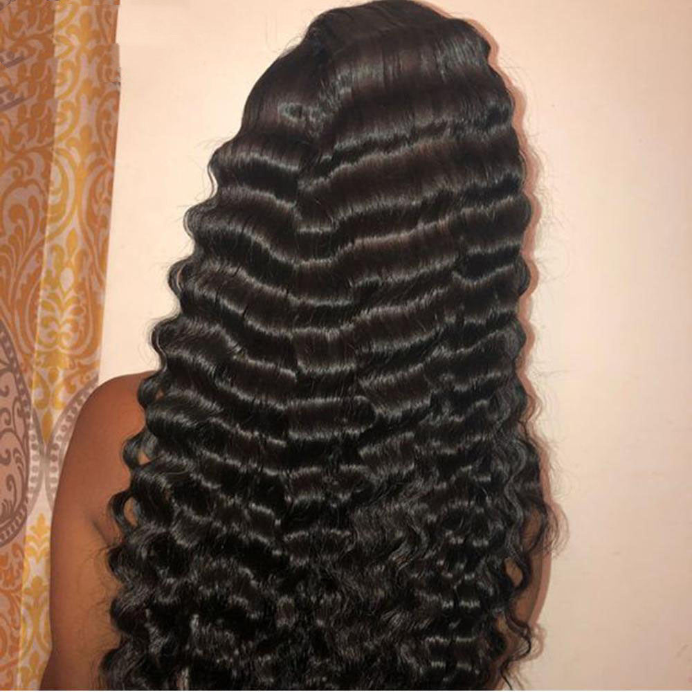 28-30" Deep Wave Lace Frontal Wigs 13x4