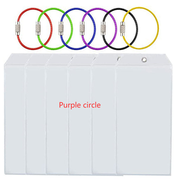 Luggage Label Vertical Transparent Sealed Waterproof ID Card Holder