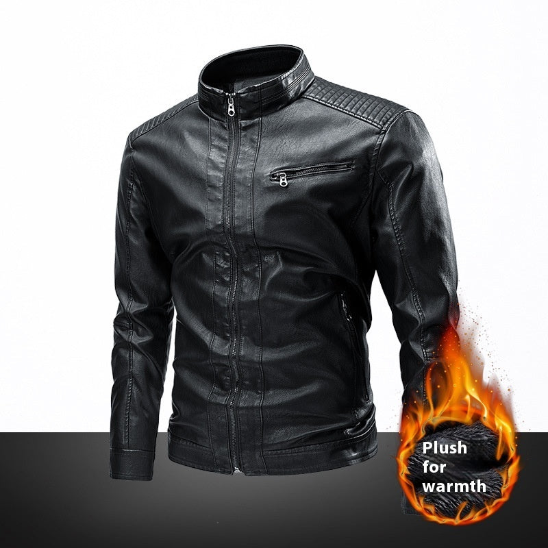 Motorcycle Retro Fashion Leather Jacket Coat