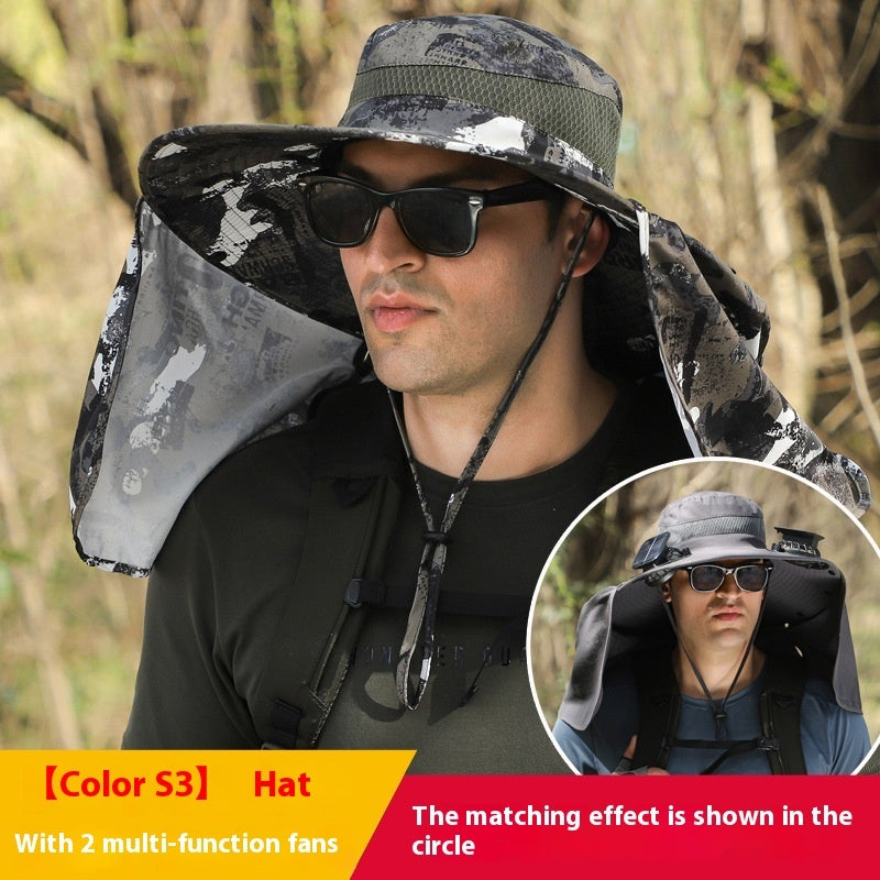Outdoor Multi-purpose Rechargeable Fan Hat