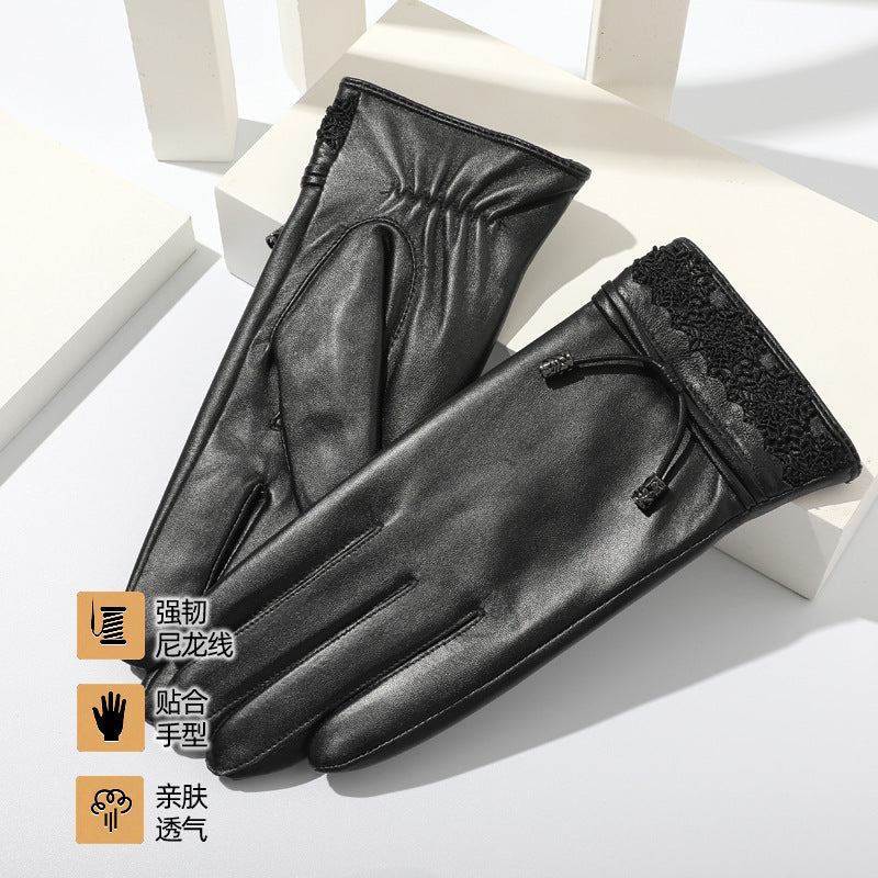 Women's Fleece-Lined Cycling Gloves
