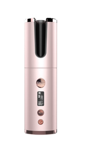 Portable Wireless Rechargeable Auto-Rotating Curling Iron
