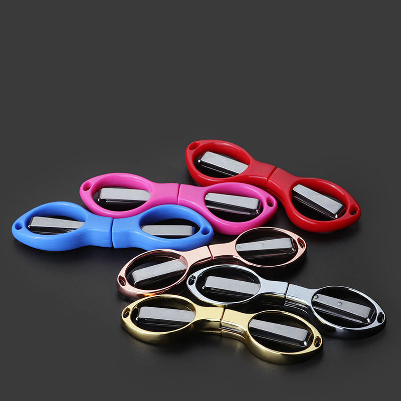 Mini Stainless Steel Folding Scissors Keychain - Fishing & Camping Tool