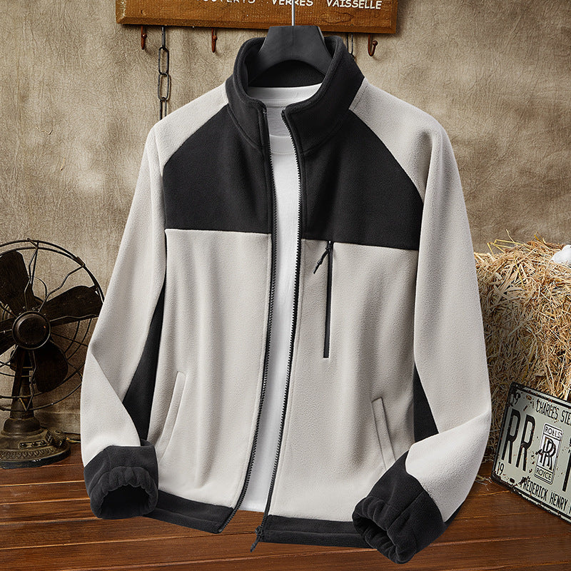Fleece-lined Polar Fleece Casual Couple Loose All-matching Warm Trendy Tops